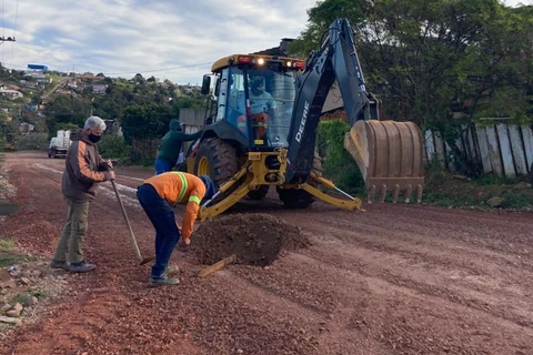 Região de Olarias recebe pavimentação em diversas ruas