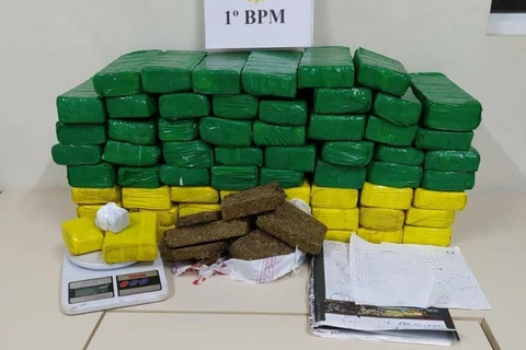 Trio é apreendido com mais de 35 quilos de maconha em Uvaranas