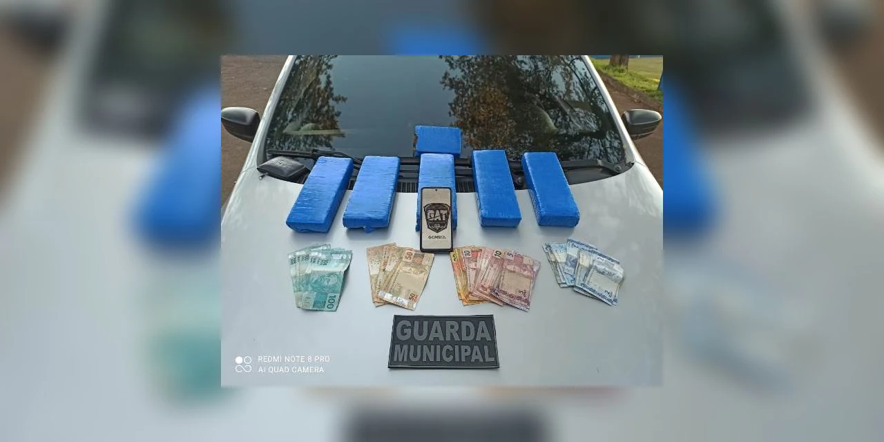 Motociclista é detido com mais de 5 quilos de maconha em PG