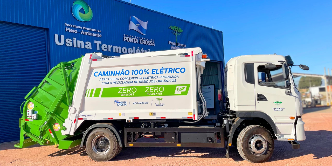 Ponta Grossa ganha destaque com o único Caminhão  100% elétrico da região sul do Brasil