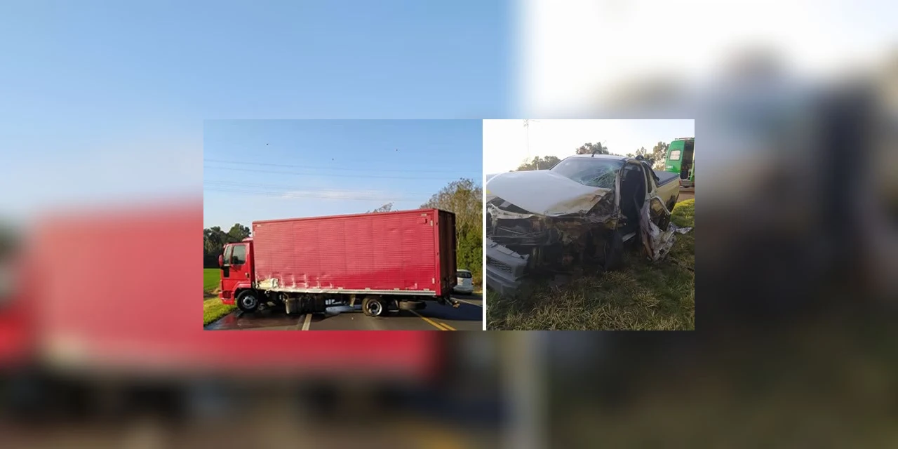 Idoso fica gravemente ferido após colisão entre três veículos em PG