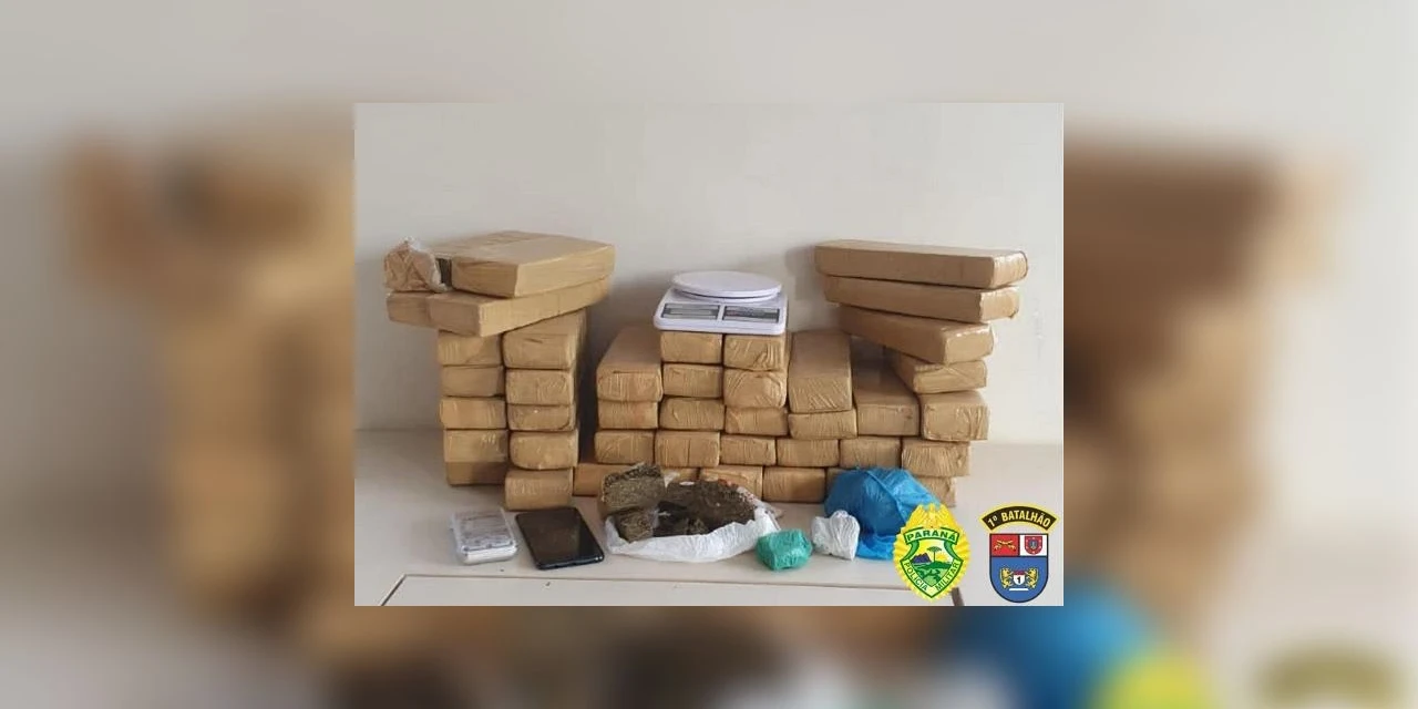 Homem é preso com mais de 20 kg de maconha em Ponta Grossa