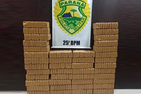 PM apreende 425 quilos de crack no Noroeste do Paraná