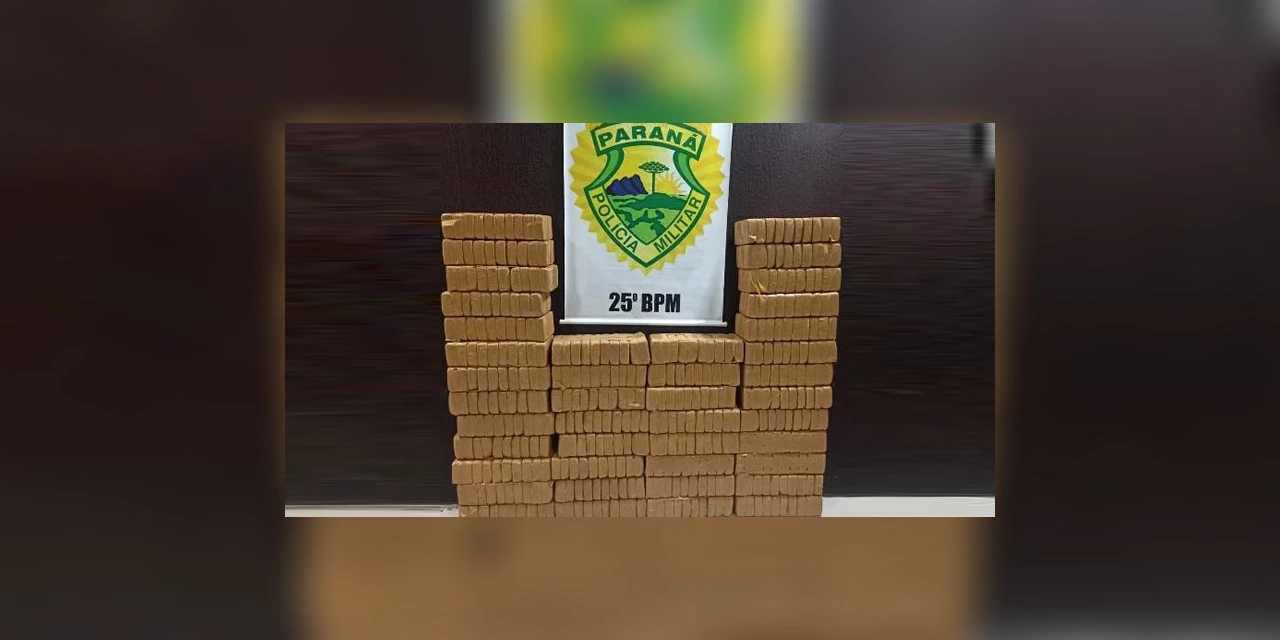PM apreende 425 quilos de crack no Noroeste do Paraná