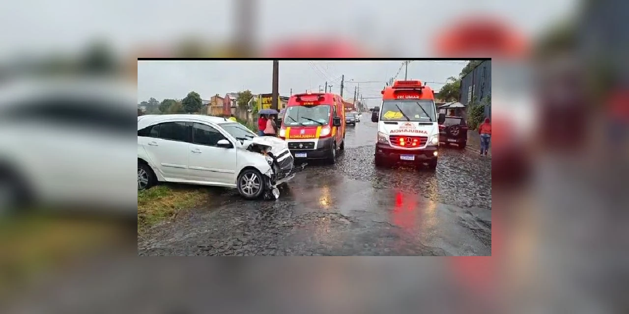 Acidente entre trem e carro deixa uma pessoa ferida em PG