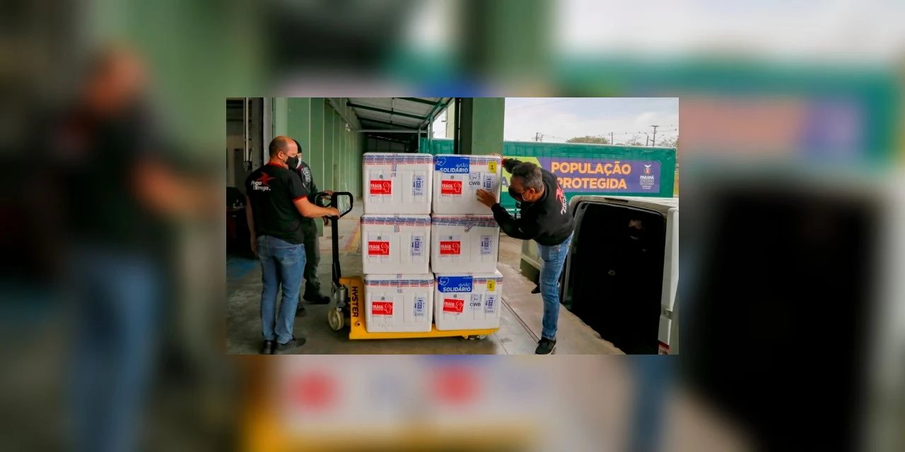 Ministério da Saúde entrega 233 mil vacinas contra a Covid-19 ao Paraná