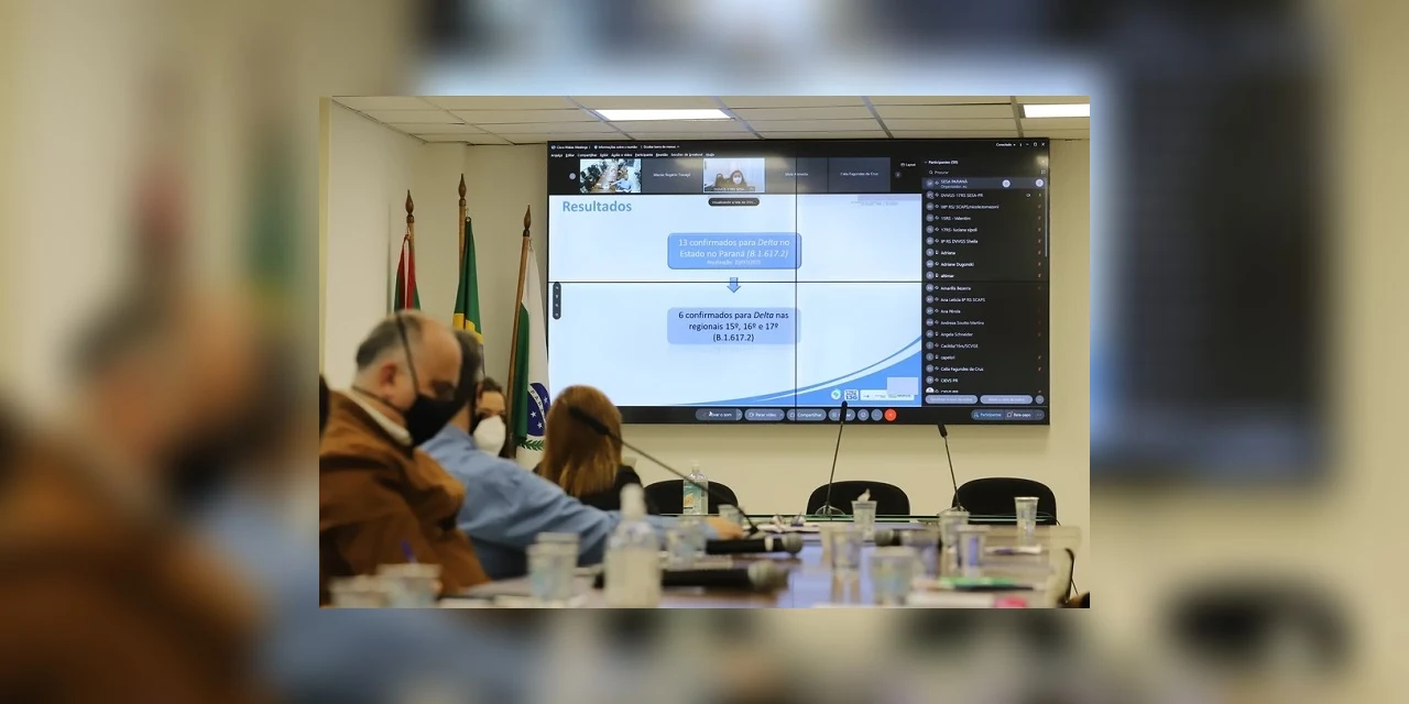 Paraná confirma transmissão comunitária da variante delta e mais 16 casos