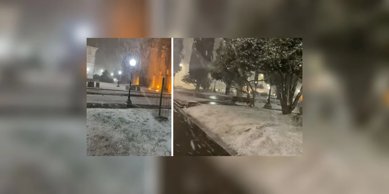 Cidades do RS e SC registram neve e temperatura negativa na madrugada