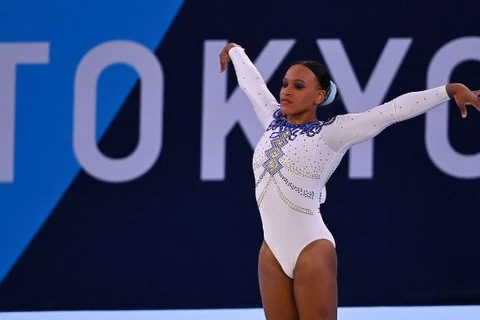 Rebeca Andrade conquista ouro para o Brasil na ginástica artística