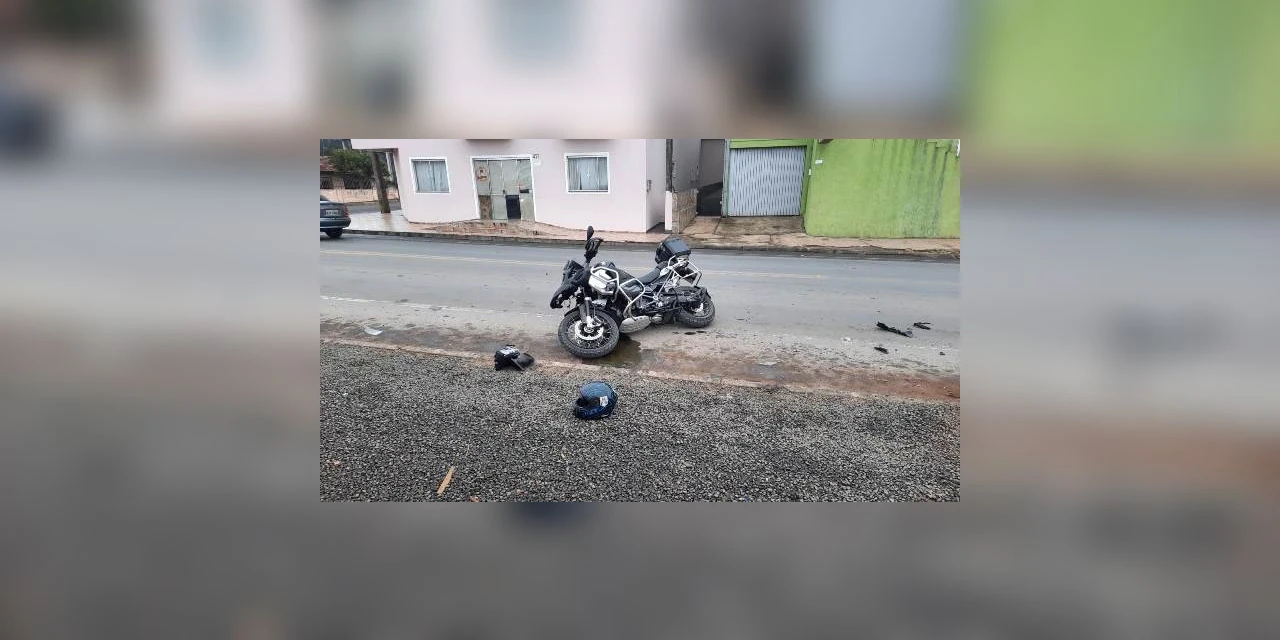 Motorista foge após bater em moto em Imbituva