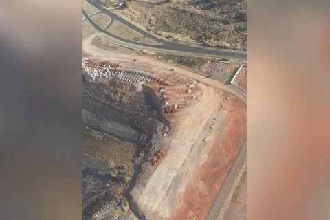 Aeroporto realiza obra de ampliação de área de segurança