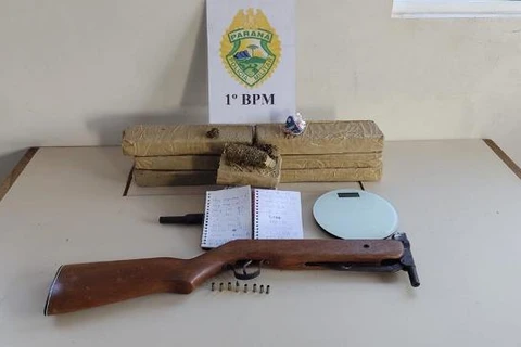 Jovem é preso com mais de 5 quilos de maconha em PG