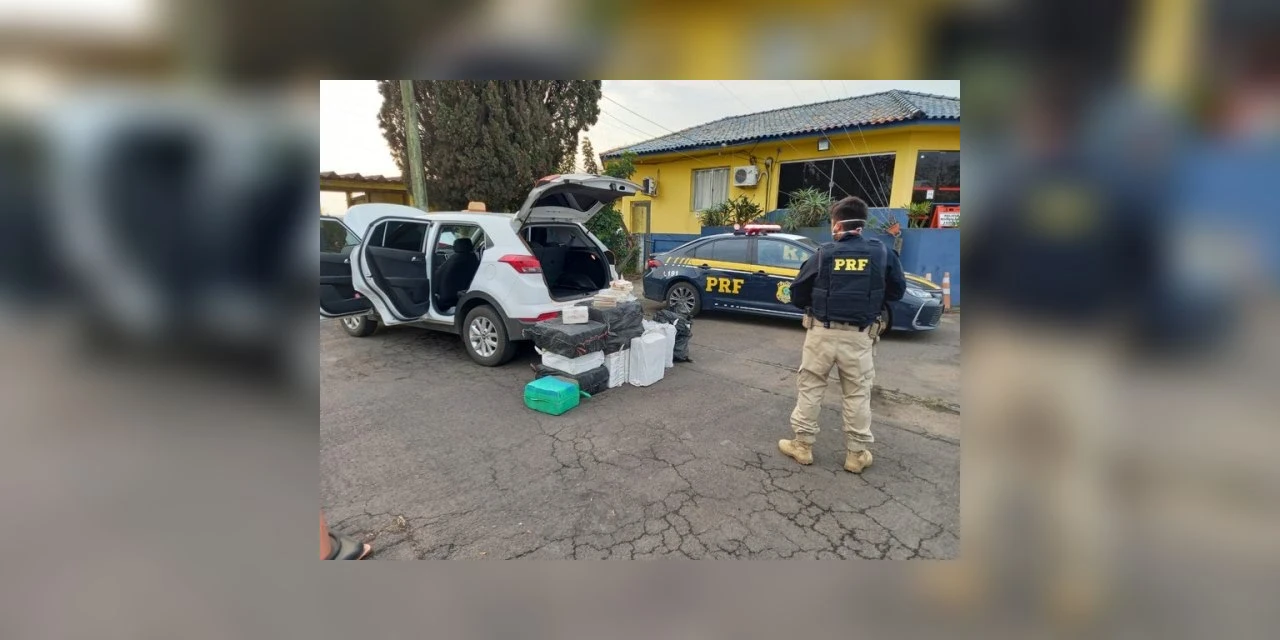 PRF prende traficante com 422 quilos de cocaína avaliada em R$ 63 milhões