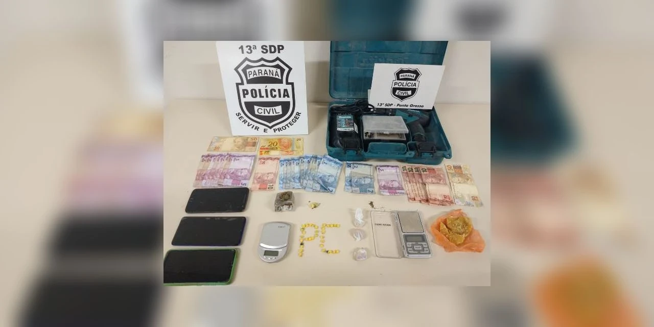 Casal é preso por trafico de drogas na Chapada, em PG