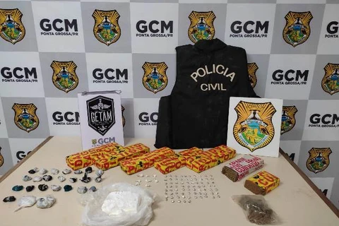 GCM apreende 4,6 quilos de drogas no Contorno, em PG