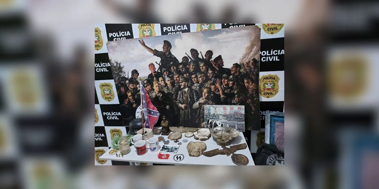 Polícia fecha fábrica de artigos nazistas, em Santa Catarina