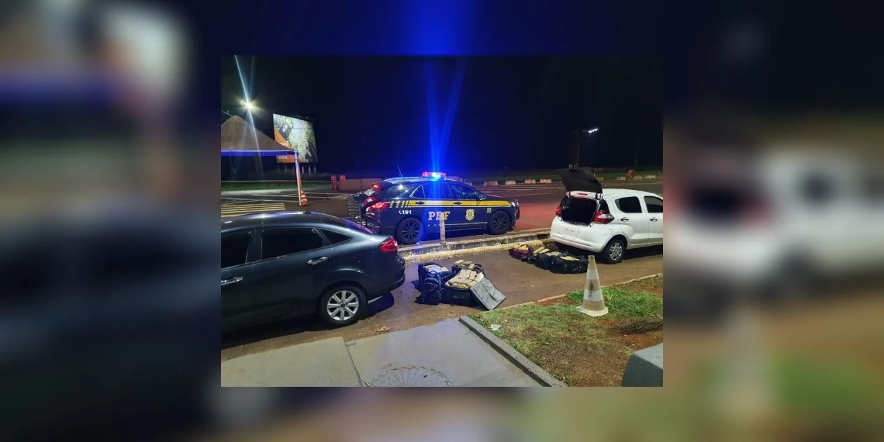 PRF apreende mais de 300 quilos de maconha na noite de segunda, no Paraná