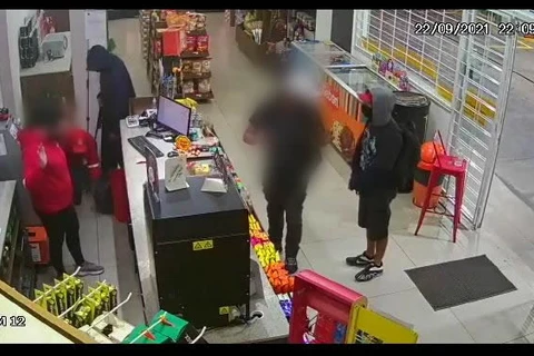 VÍDEO: Câmera registra assalto a posto de combustíveis em PG