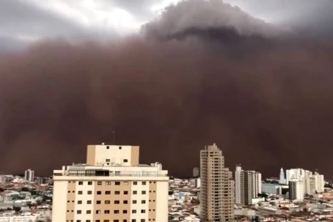 Tempestade de poeira atinge cidades do interior de SP; veja o vídeo!