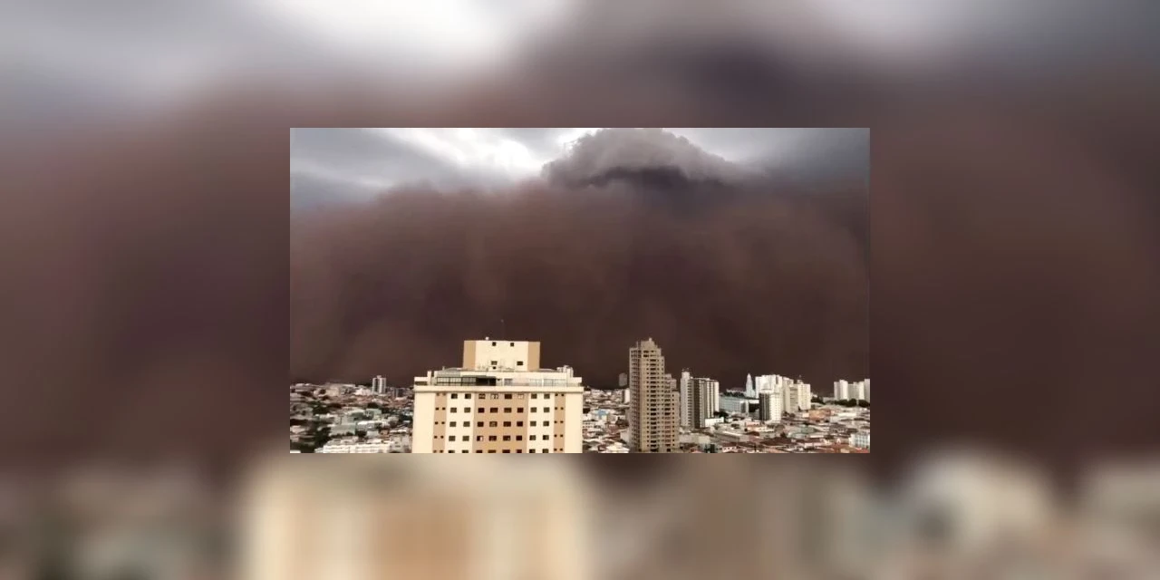 Tempestade de poeira atinge cidades do interior de SP; veja o vídeo!