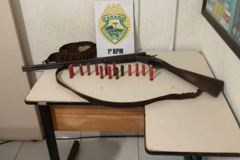 Homem é preso por disparo e posse irregular de arma de fogo em Pirai do Sul