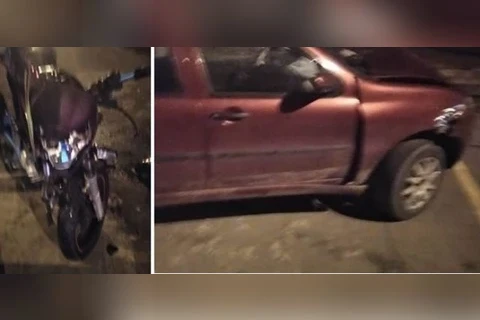 Colisão frontal entre carro e motocicleta deixa uma pessoa ferida em Imbituva
