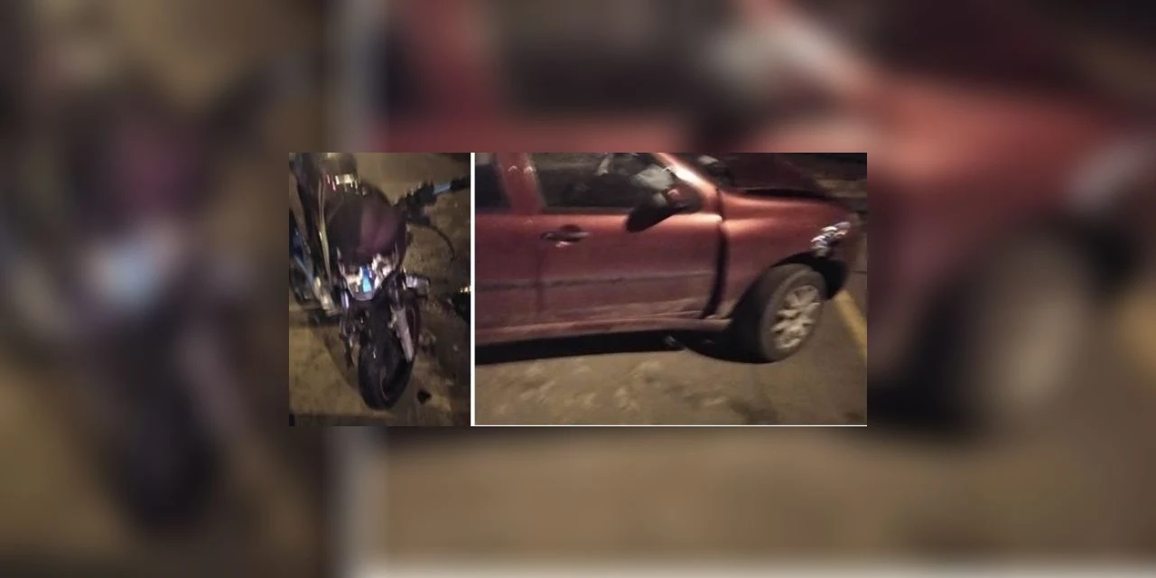 Colisão frontal entre carro e motocicleta deixa uma pessoa ferida em Imbituva