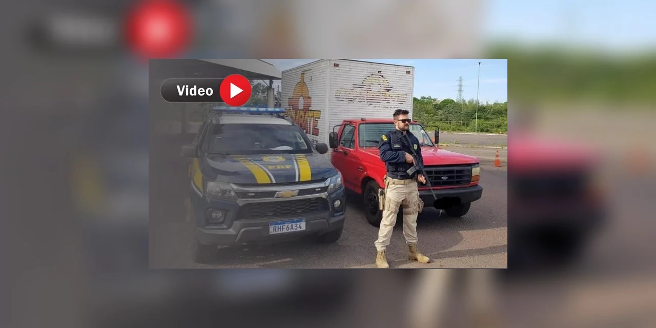 VÍDEO: Homem é preso e camionete roubada é recuperada pela PRF, em Guaira