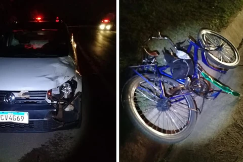 Acidente deixa ciclista ferido na PR-151, em Pirai do Sul