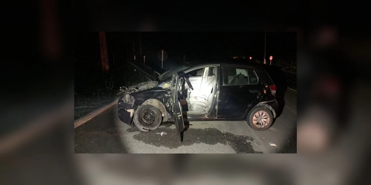 Motorista alcoolizado causa acidente e fica gravemente ferido em Rio Azul