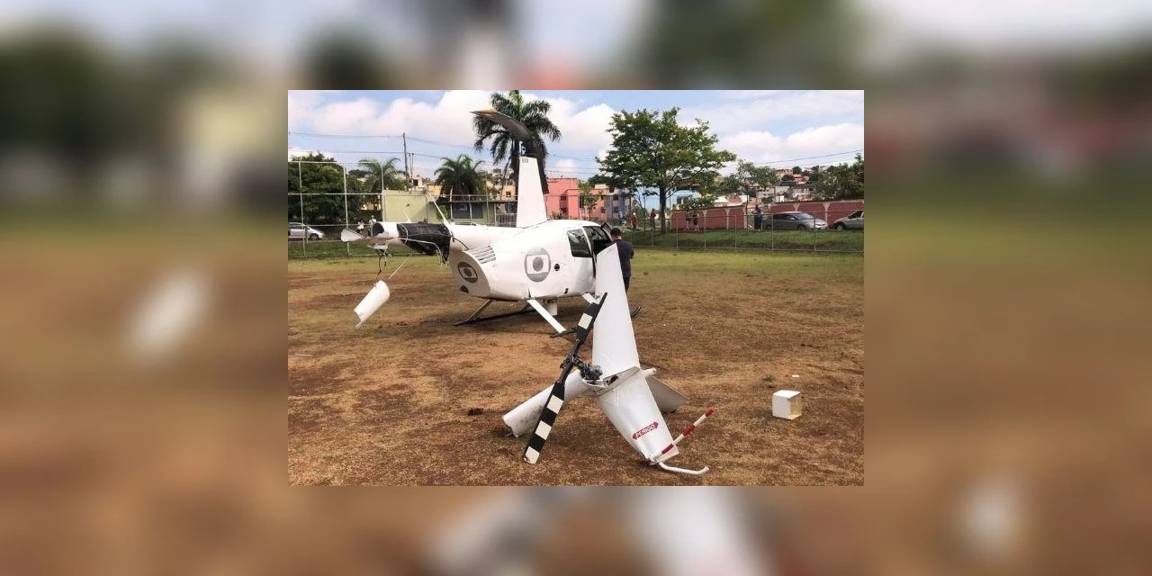 Aeronave da TV Globo faz pouso forçado em Belo Horizonte