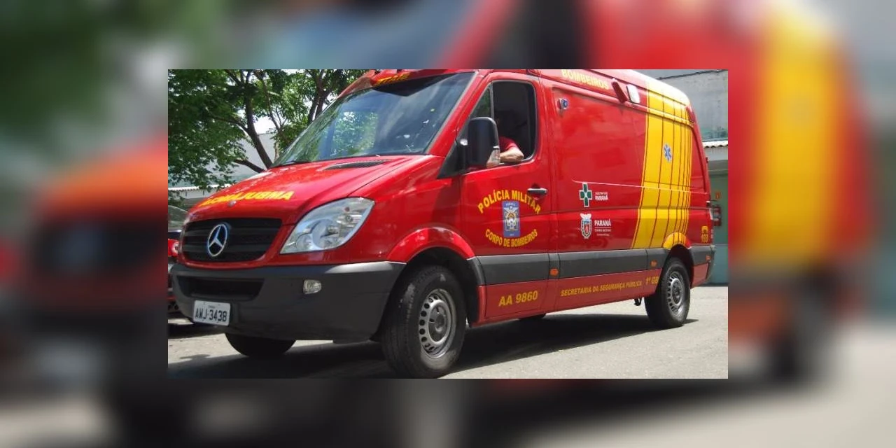 Homem vai fazer xixi em poste, sofre descarga elétrica e fica com ferimentos graves em Telêmaco Borba