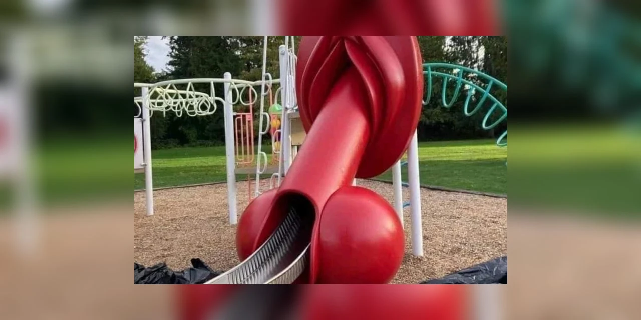 É#FAKE - Governo gaúcho não instalou brinquedo erótico em parque infantil