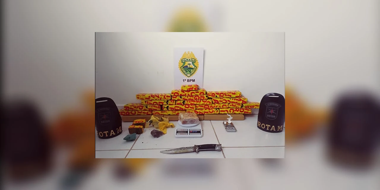 Rotam fecha “Boca de Fumo” e apreende mais de 11 KG de drogas, em Castro