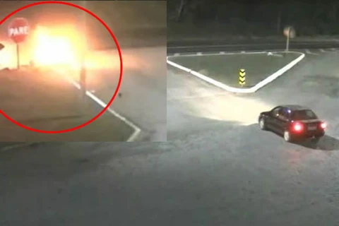 VÍDEO - Moto explode e piloto morre na hora após colisão em Palmeira