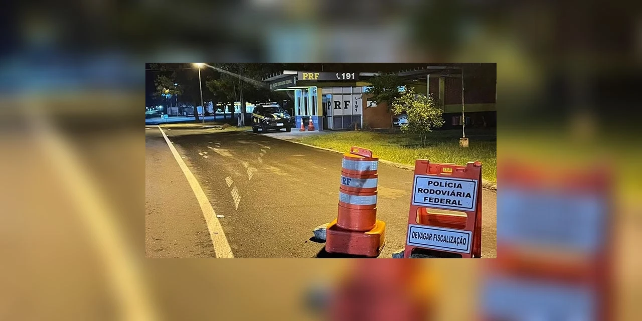 Condutor embriagado é preso após passar a mais de 150 km/h em posto da PRF