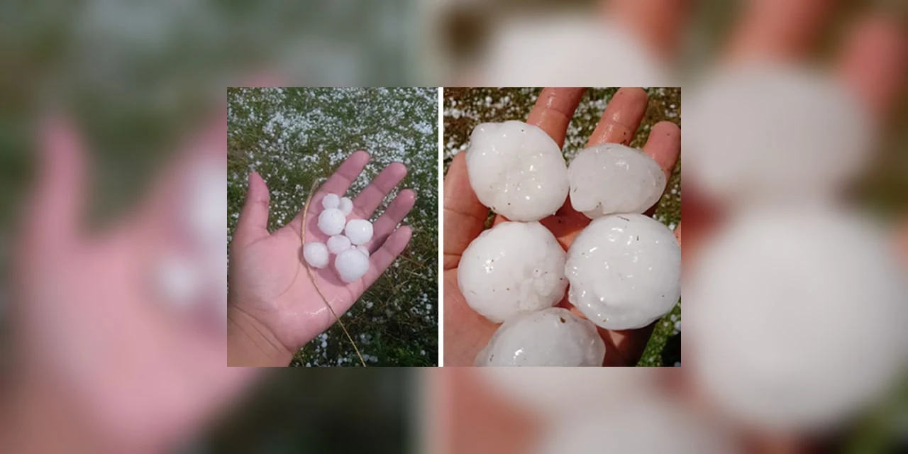 Chuva de granizo deixa estragos em área rural de Imbituva e Ipiranga