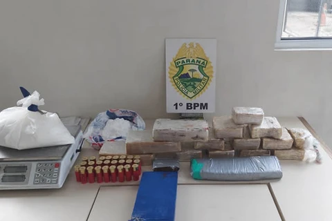 Operação conjunta apreende mais de 11,5 Kg de drogas em bairro de PG