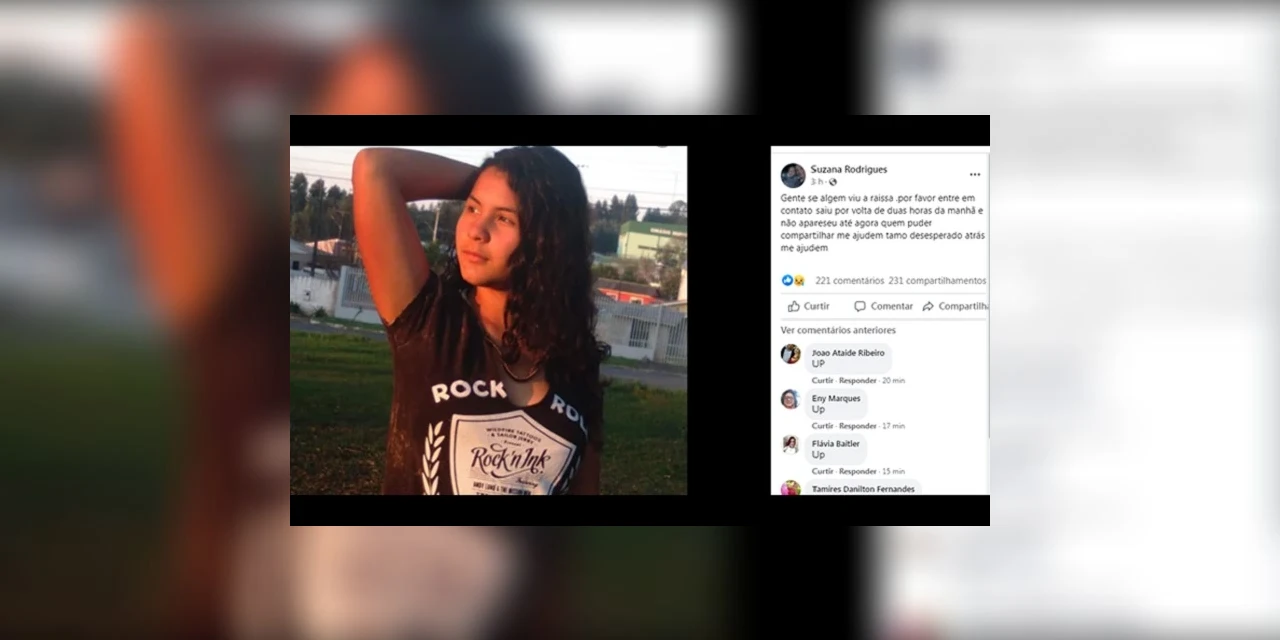 Família procura por menina de 12 anos desaparecida em Ivaí