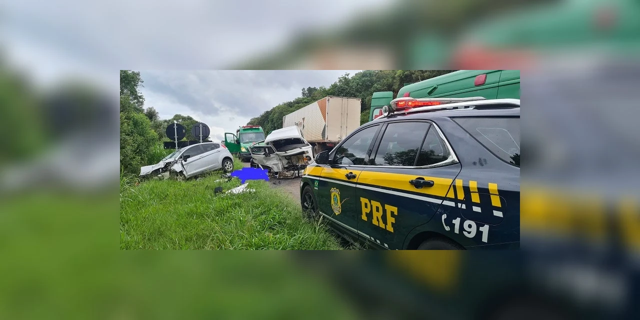 Mulher morre em acidente na BR-373 em Imbituva; outras três pessoas tiveram ferimentos