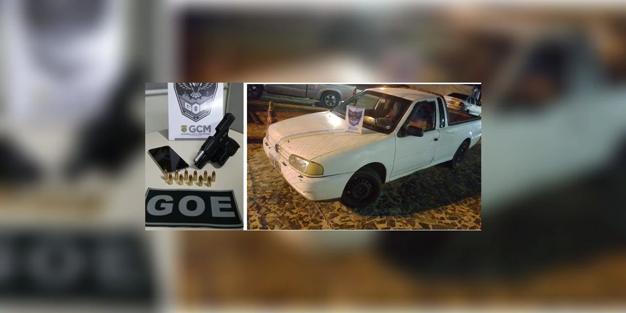 Adolescente é apreendido após fugir da GM com pistola e carro furtado, em PG