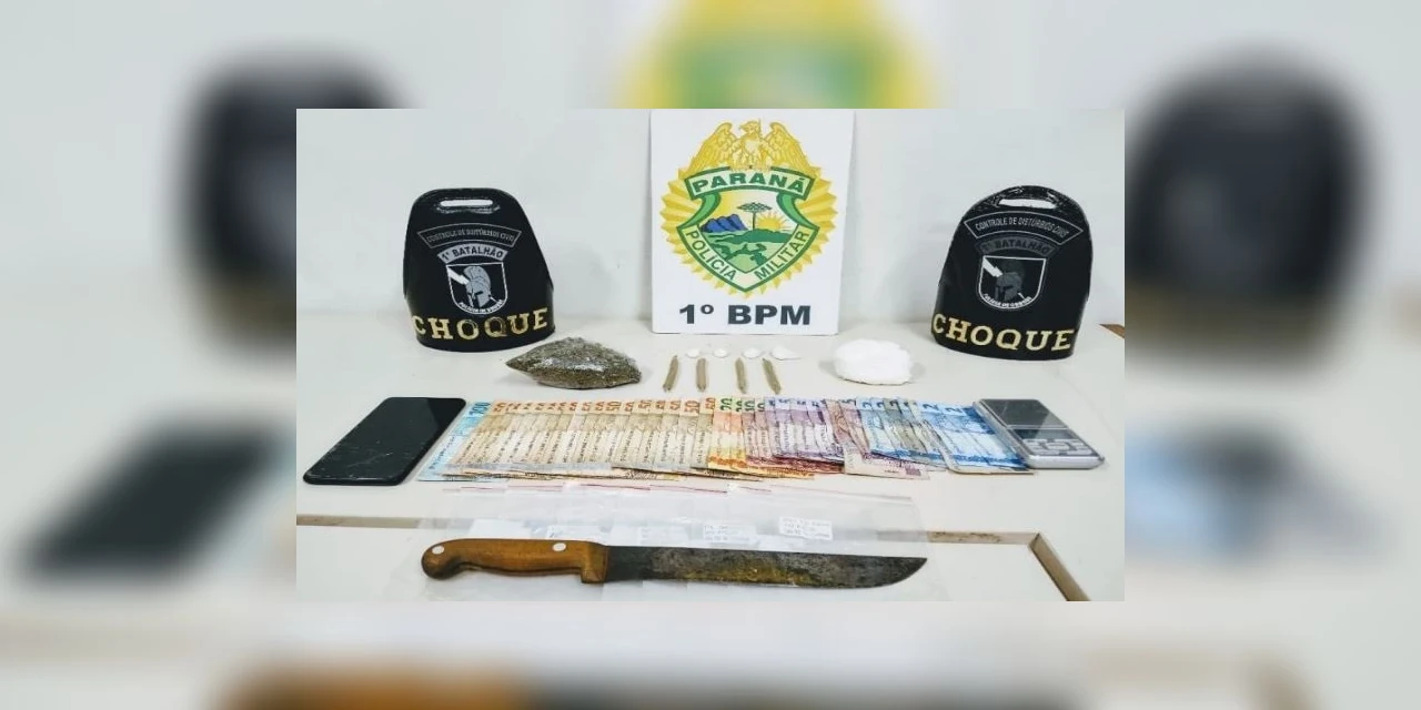 PM prende suspeito de tráfico e fecha “Boca de Fumo”, em PG