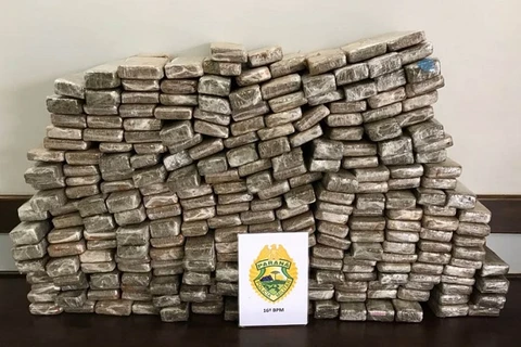 Mais de 180 quilos de maconha foram apreendidos pela polícia em Guarapuava