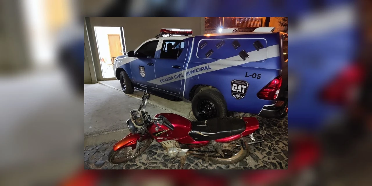 Moto com numeração de chassi e motor raspado é apreendida em PG