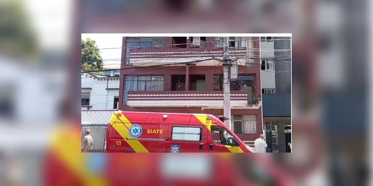 Jovem se pendura em sacada para fugir de marido no centro de Curitiba