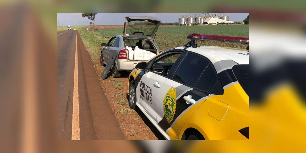 Rapaz é detido com carro carregado de herbicida contrabandeados do Paraguai