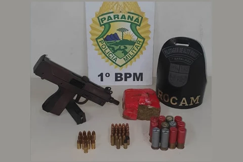 Polícia encontra submetralhadora em residência no Costa Rica, em PG