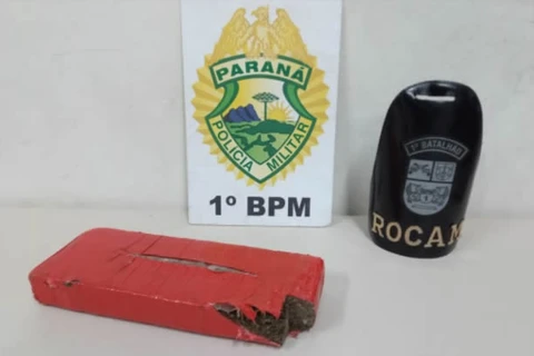 PM apreende 1,3 KG de maconha com dois adolescentes durante operação carnaval, em PG
