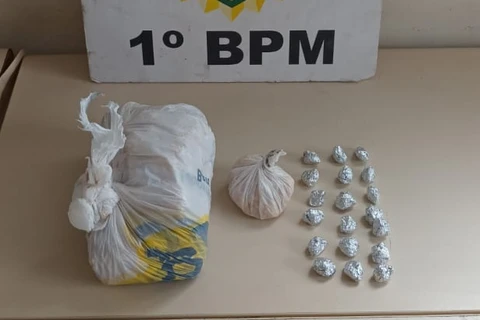 PM prende suspeito de tráfico e fecha “Boca de Fumo”, em PG