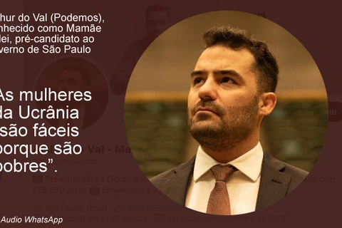 Ucranianas “são fáceis porque são pobres”, diz deputado Arthur do Val